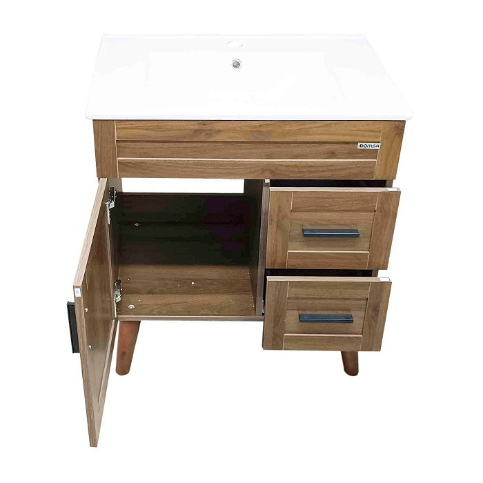 Kit Mueble + Vanitorio Super Muebles Nogal (70x47x80cm)