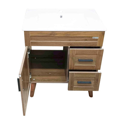 Kit Mueble + Vanitorio Super Muebles Nogal (70x47x80cm)