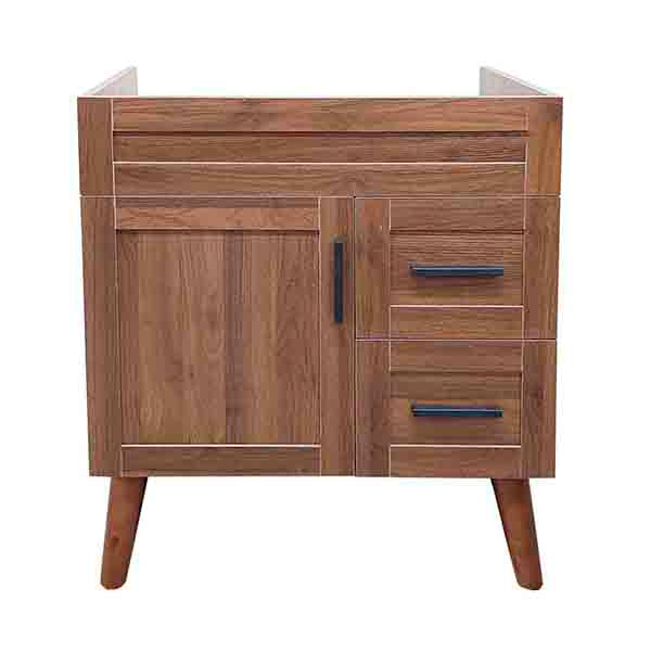 Mueble Base Vanitorio Nogal Super Muebles 68,5x46x80cm (Sin Cubierta)