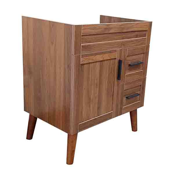 Mueble Base Vanitorio Nogal Super Muebles 68,5x46x80cm (Sin Cubierta)