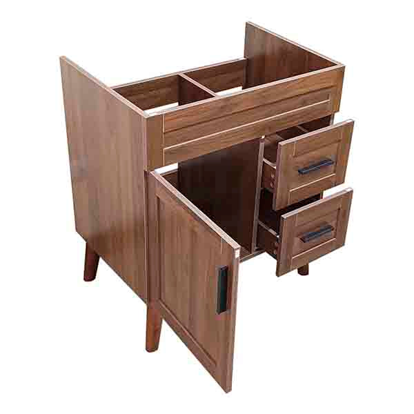 Mueble Base Vanitorio Nogal Super Muebles 68,5x46x80cm (Sin Cubierta)