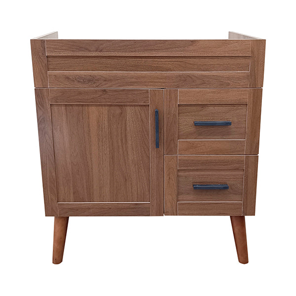 Mueble Base Vanitorio Nogal Super Muebles 78,5x46x80cm (Sin Cubierta)