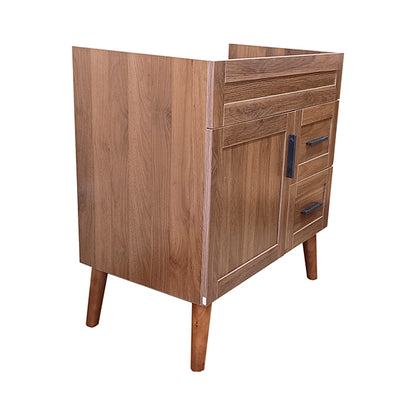 Mueble Base Vanitorio Nogal Super Muebles 78,5x46x80cm (Sin Cubierta)