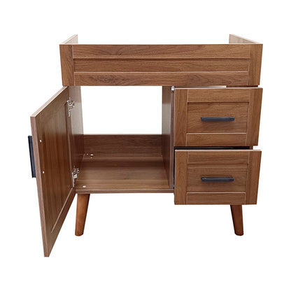 Mueble Base Vanitorio Nogal Super Muebles 78,5x46x80cm (Sin Cubierta)