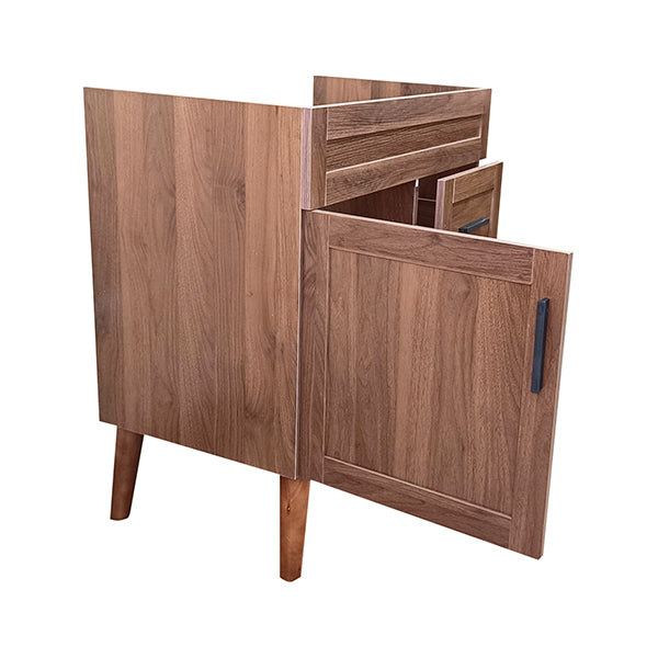 Mueble Base Vanitorio Nogal Super Muebles 78,5x46x80cm (Sin Cubierta)
