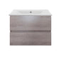 Kit Mueble de Baño a Muro con Cubierta de Loza 70cm