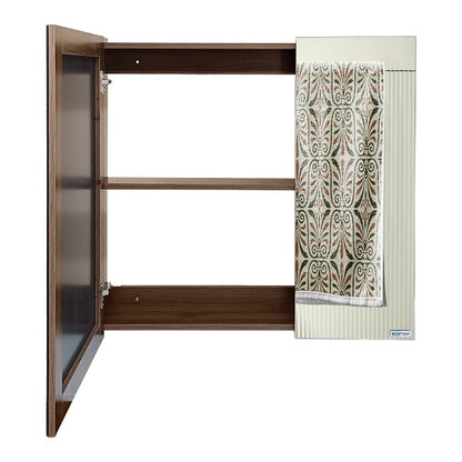 Mueble Botiquín para Baño con Espejo Nogal (80x80x13,5cm