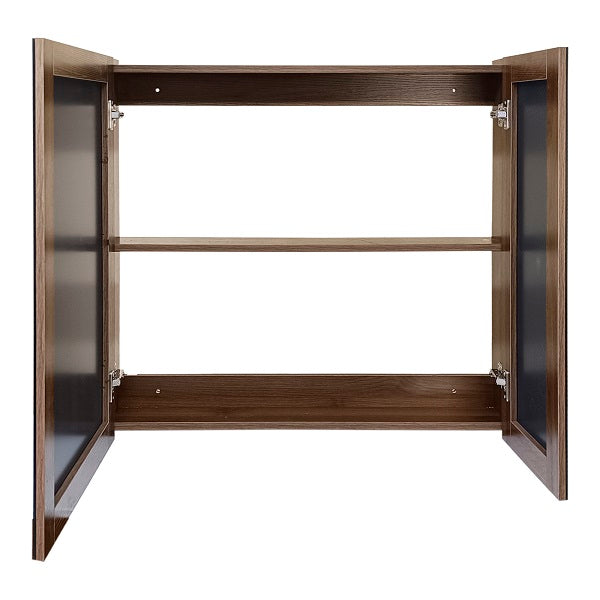 Mueble Botiquín para Baño con Espejo Nogal (80x80x13,5cm