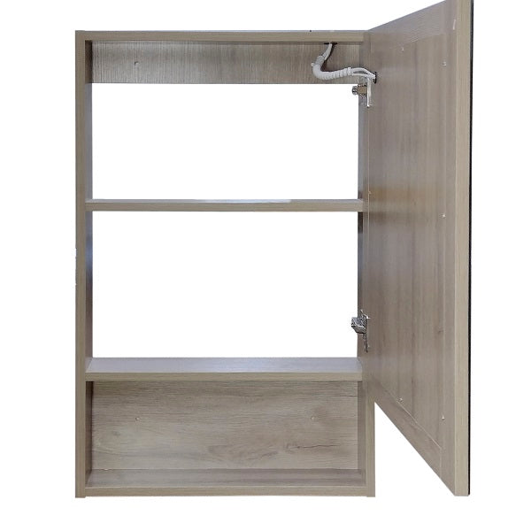 Mueble Botiquín con LED y Espejo para Baño (50x13x80cm)