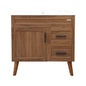 Kit Mueble + Vanitorio Super Muebles Nogal (80x47x80cm)