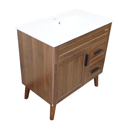 Kit Mueble + Vanitorio Super Muebles Nogal (80x47x80cm)