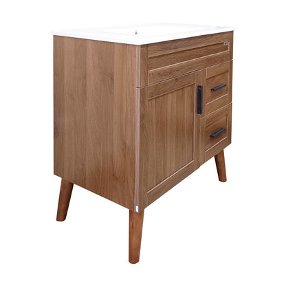 Kit Mueble + Vanitorio Super Muebles Nogal (80x47x80cm)