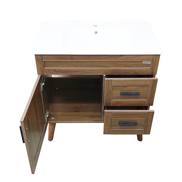 Kit Mueble + Vanitorio Super Muebles Nogal (80x47x80cm)