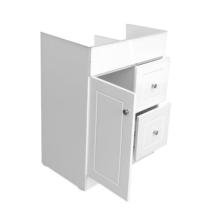 Mueble Vanitorio Blanco Super Muebles SMBPA60 60x40x80cm (Sin Cubierta)