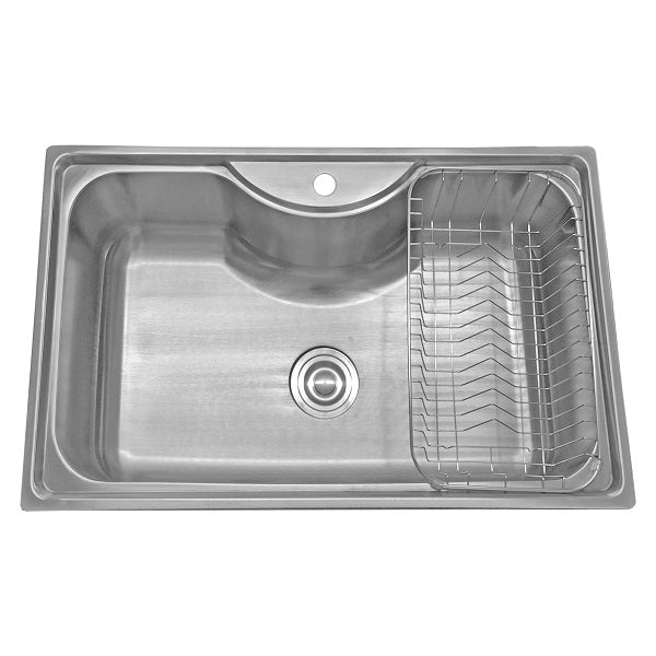 Lavaplatos Dual Sobre y Bajo Cubierta Super Muebles SM795485riñon / 80x50x20cm