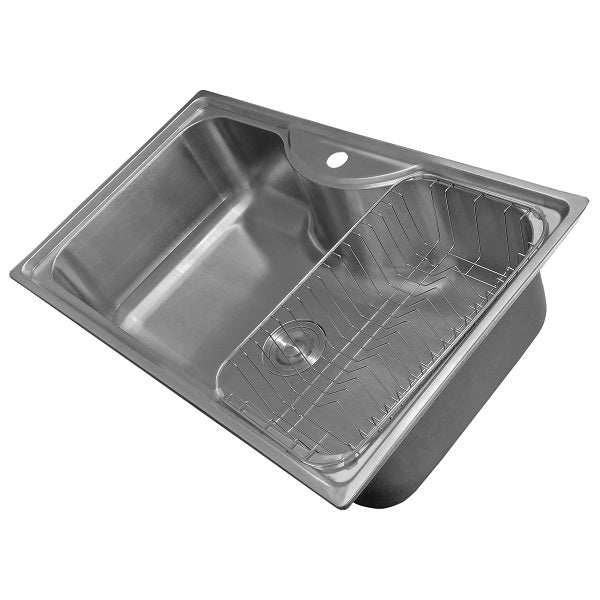 Lavaplatos Dual Sobre y Bajo Cubierta Super Muebles SM795485riñon / 80x50x20cm