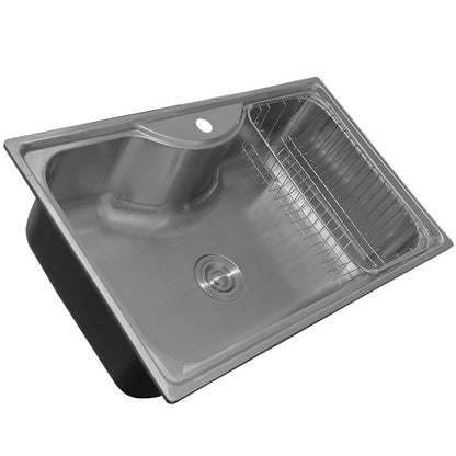 Lavaplatos Dual Sobre y Bajo Cubierta Super Muebles SM795485riñon / 80x50x20cm