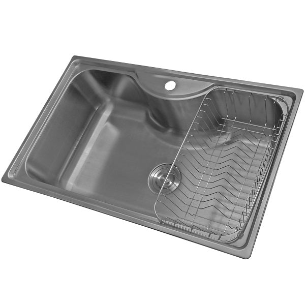 Lavaplatos Dual Sobre y Bajo Cubierta Super Muebles SM795485riñon / 80x50x20cm