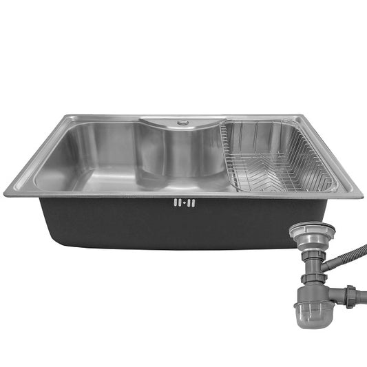 Lavaplatos Dual Sobre y Bajo Cubierta Super Muebles SM795485riñon / 80x50x20cm