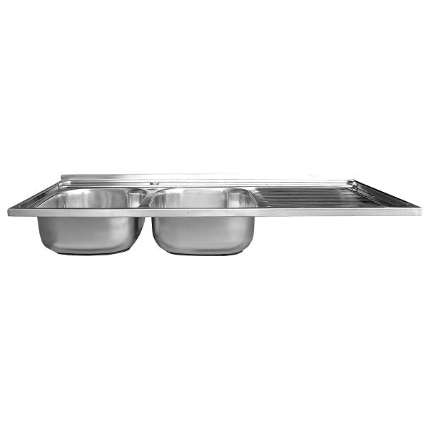 Cubierta Lavaplatos Doble Super Muebles SM12050R / 120x50x14cm