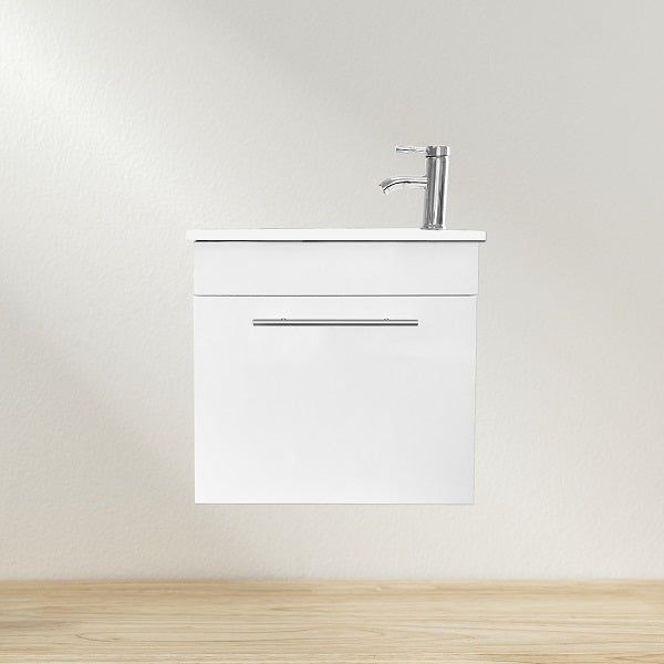 Mueble Vanitorio a Muro Elegant SM2055Z Blanco con Cubierta (55x33x52cm)