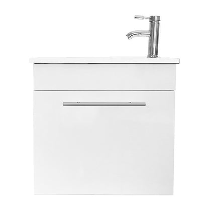 Mueble Vanitorio a Muro Elegant SM2055Z Blanco con Cubierta (55x33x52cm)