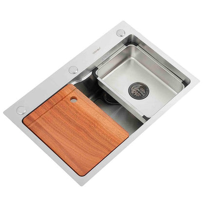 Lavaplatos Deluxe Sobre Cubierta Super Muebles SM6845 Silver / 68x45x20cm