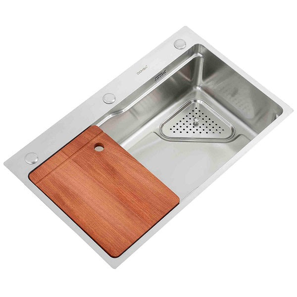 Lavaplatos Deluxe Sobre Cubierta Super Muebles SM7545 Silver / 75x46x20cm