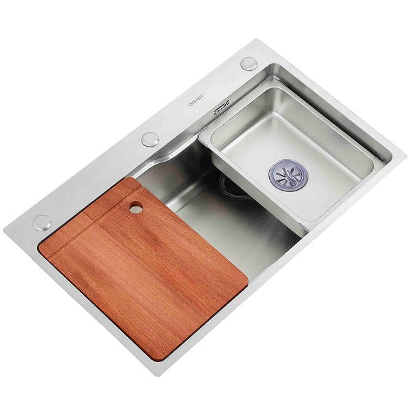 Lavaplatos Deluxe Sobre Cubierta Super Muebles SM7545 Silver / 75x46x20cm