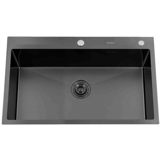 Lavaplatos Deluxe Sobre Cubierta Super Muebles SM8050 Black / 80x50x21cm