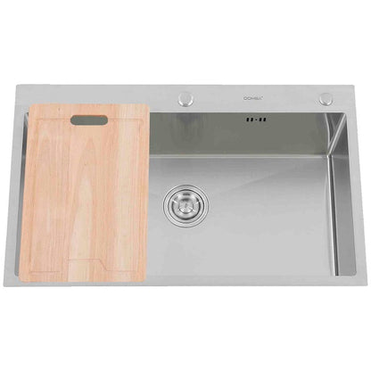 Lavaplatos Deluxe Sobre Cubierta Super Muebles SM8050 Silver / 80x50x21cm