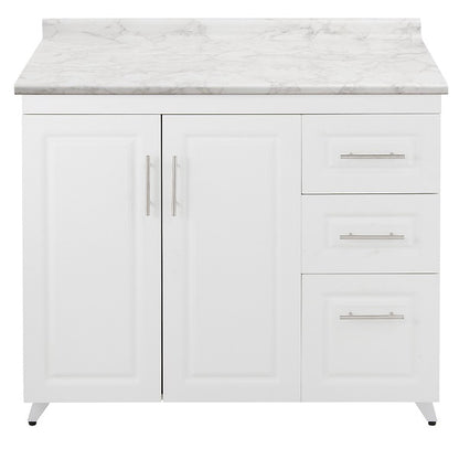 Mueble de Cocina Blanco Derecho con Postformado Blanco 100cm