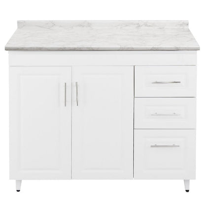 Mueble de Cocina Blanco Derecho con Postformado Blanco 120cm