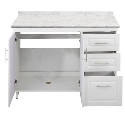 Mueble de Cocina Blanco Derecho con Postformado Blanco 120cm