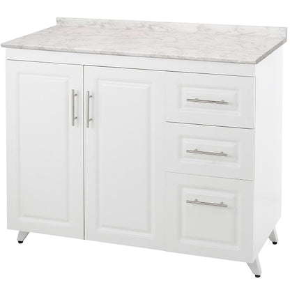 Mueble de Cocina Blanco Derecho con Postformado Blanco 120cm