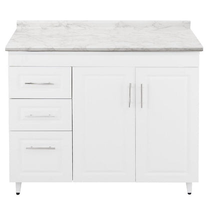 Mueble de Cocina Blanco Izquierdo con Postformado Blanco 120cm