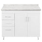 Mueble de Cocina Blanco Izquierdo con Postformado Blanco 120cm