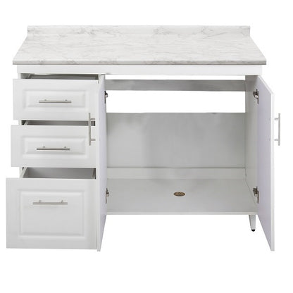 Mueble de Cocina Blanco Izquierdo con Postformado Blanco 120cm