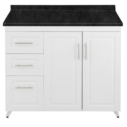 Mueble de Cocina Blanco Izquierdo con Postformado Negro 100cm