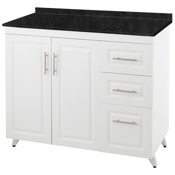 Mueble de Cocina Blanco Derecho con Postformado Negro 100cm