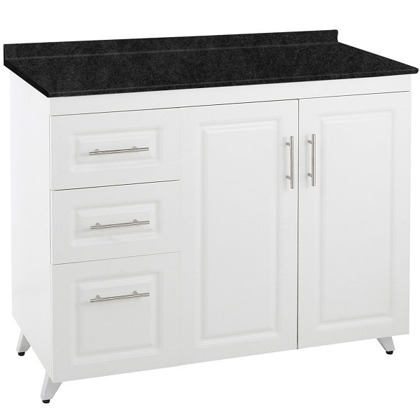 Mueble de Cocina Blanco Izquierdo con Postformado Negro 120cm
