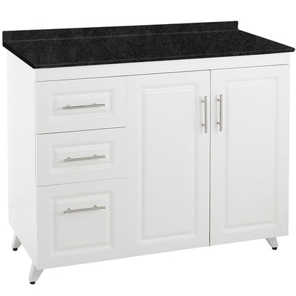 Mueble de Cocina Blanco Izquierdo con Postformado Negro 120cm