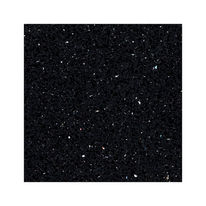 Mueble de Baño a Muro con Cubierta de Cuarzo Negro Galaxys 70cm