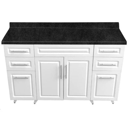 Mueble de Cocina Blanco con Postformado Negro150cm