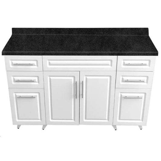 Mueble de Cocina Blanco con Postformado Negro150cm