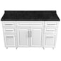 Mueble de Cocina Blanco con Postformado Negro150cm