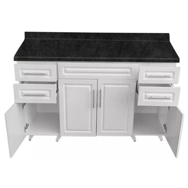 Mueble de Cocina Blanco con Postformado Negro150cm