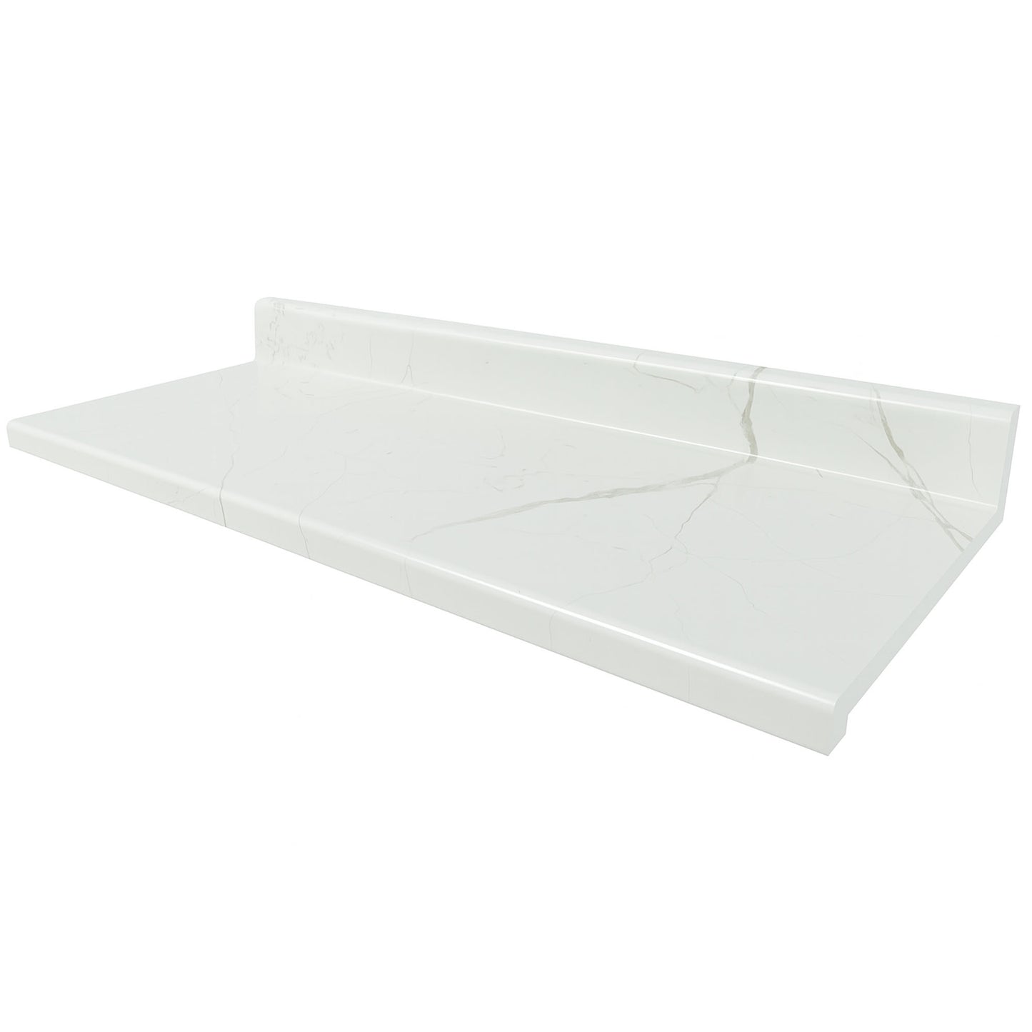 Cubierta Postformada Blanco Mármol 150x51 cm