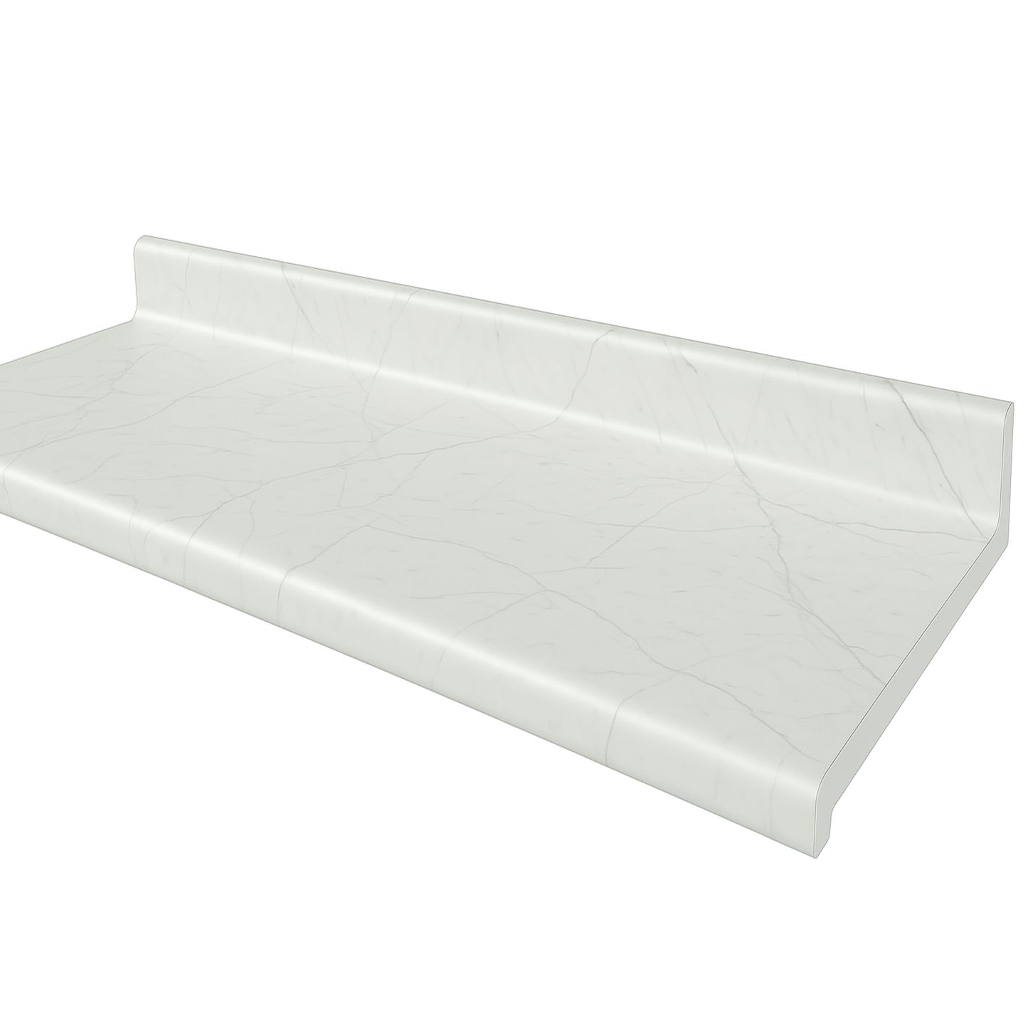 Cubierta Postformada Blanco Mármol 150x51 cm