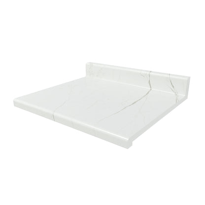 Cubierta Postformada Blanco Mármol 80x51 cm